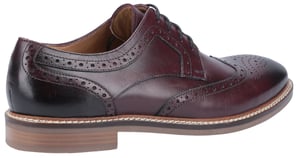Hush Puppies Bryson Leren Heren Bordeaux Brogues Schoenen
