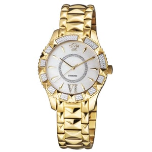 GV2 Venice Women's Mother of Pearl IP Dial Yellow Gold Stainless Steel Watch