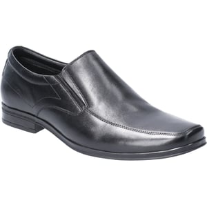 Hush Puppies Billy Leren Zwarte Instappers Voor Heren