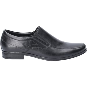 Hush Puppies Billy Leren Zwarte Instappers Voor Heren