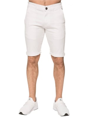 Enzo Men's Slim Fit Stretch Chino Shorts