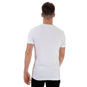 Calvin Klein slimfit T-shirt van biologisch katoen met logo voor heren, wit