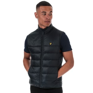 Heren Lyle And Scott gewatteerd gilet in marine