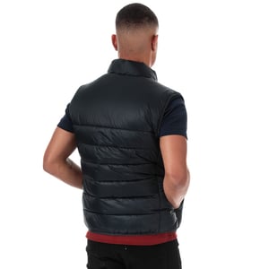 Heren Lyle And Scott gewatteerd gilet in marine