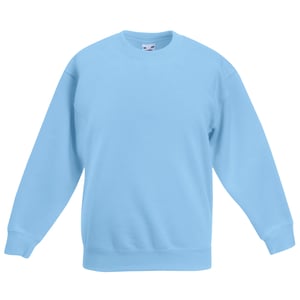 Fruit Of The Loom Kinder Unisex Set Lange Mouwen (2 stuks) (Hemel Blauw)