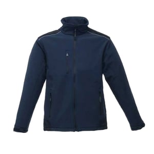 Regatta Mens Sandstorm Workwear Softshell Jacka (Marin/Svart)