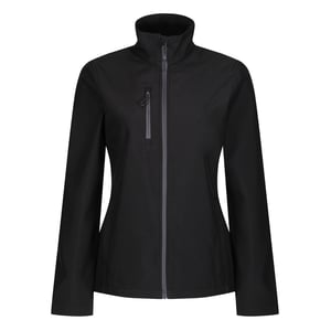 Regatta Dam/Ladies Honestly Made Recycled Fleece med full dragkedja (svart)