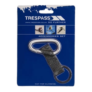Trespass Affix 6mm Carabineer With Strap And Rubber Ring