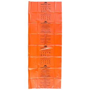 Trespass Radiator Bivi Survival Bag met hoge zichtbaarheid (Oranje)