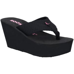 Rocket Dog Diver instapsandalen met webbing en sleehak voor dames