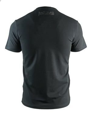 Just Cavalli Snake Logo Black T-Shirt