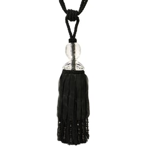Savoy Tie Back Black