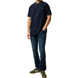 Fred Perry M3600 Twin Tipped Polo Shirt In Navy