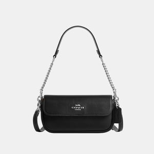 Hailey Flap Bag in Pebbled Leather