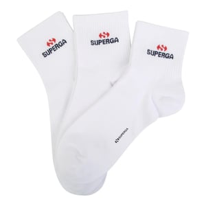 Superga Unisex Adult Logo Ankle Socks (Pack Of 3) (White)