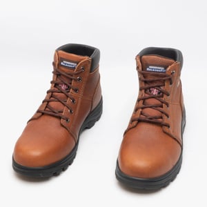 Skechers Heren Workshire Relaxed Fit Veter Veiligheids Enkelbooties