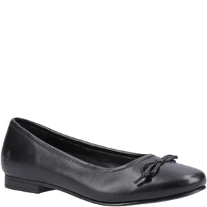 EVIE Girls Leather School Shoes Black