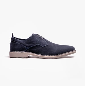 JONAS Mens Lace-Up Desert Shoes Navy
