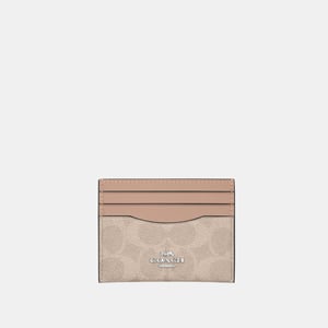 Slim ID Card Case in Signature Canvas