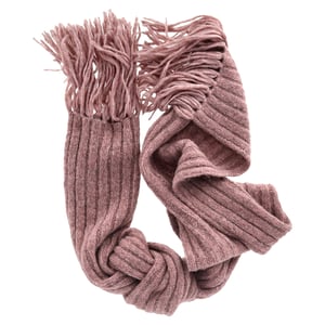 Acne Studios Rib Knit Scar in Pink Wool