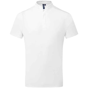 Premier Mens Essential Coolchecker Short-Sleeved Chef Shirt (White)