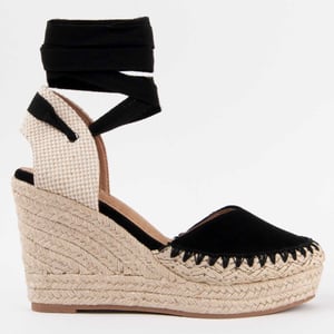 Montevita Wedge Espadrille Esparteo3 Black
