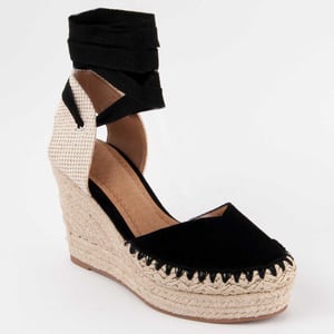 Montevita Wedge Espadrille Esparteo3 Black