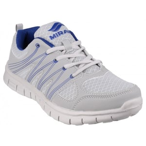 MILOS Mens Mesh Trainers Grey/Navy