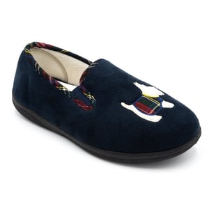 Padders DANDIE Womens (EE/EEE Fit) Full Slippers Navy