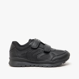 PAVEL B Boys Touch Fasten School Shoes Black