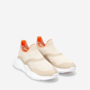 ZEROGRAND RADIANT SLIP-ON Ladies Trainers Cream