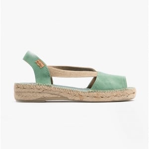 ELLA Ladies Suede Espadrille Sandals Mint