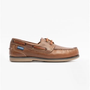 SOPHIE Ladies Leather Deck Shoes Waxy Brown
