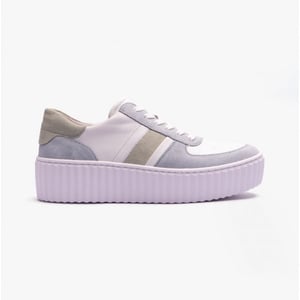 DAZZLING Ladies Suede Trainers Multicoloured
