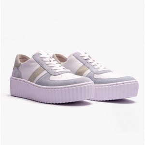 DAZZLING Ladies Suede Trainers Multicoloured