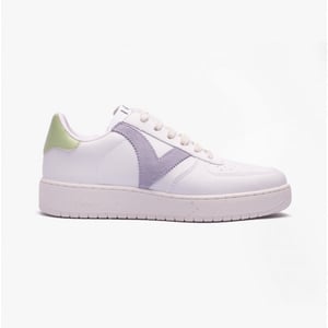 MADRID CONTRAST FAUX LEATHER Womens Trainers Pastel Multi