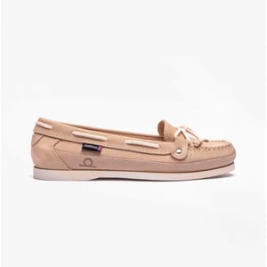 ALCYONE G2 Ladies Nubuck Boat Shoes Stone