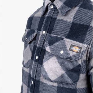 Dickies PORTLAND Heren Overhemdjas Blauw