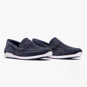 09050-14 Mens Moccasin Loafers Blue