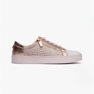 SKY Ladies Casual Trainers White/ Gold