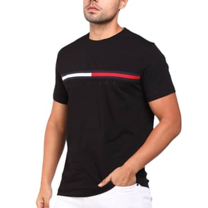 Tommy Hilfiger Mens T Shirts Signature Stripe Tee