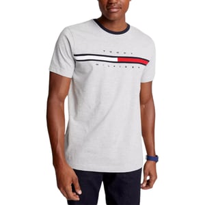 Tommy Hilfiger Mens T Shirts Signature Stripe Tee