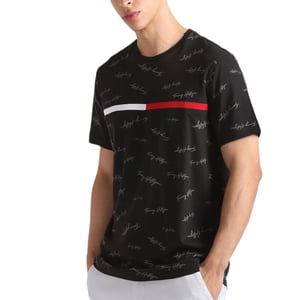 Tommy Hilfiger Mens T Shirt Signature Flag Striped Tee