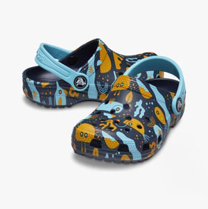 209039-4HQ CLASSIC ISLAND ESCAPE Kids Clogs Navy/Multi
