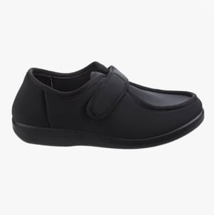 GBS Med NORTHWICK Womens Extra Wide Slippers Black