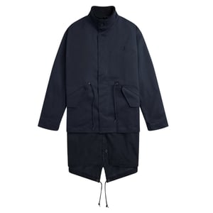 Fred Perry dubbellaags gearceerd marineblauw jack
