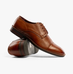 RUFUS Mens Derby Shoes Brown