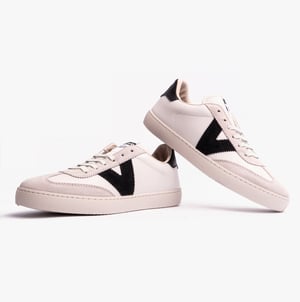 BERLIN FAUX LEATHER & SPLIT Womens Trainers Negro
