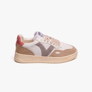 SEUL FAUX LEATHER & SPLIT Womens Trainers Rosa