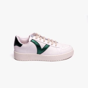 MADRID FAUX LEATHER & METAL Womens Trainers Botella